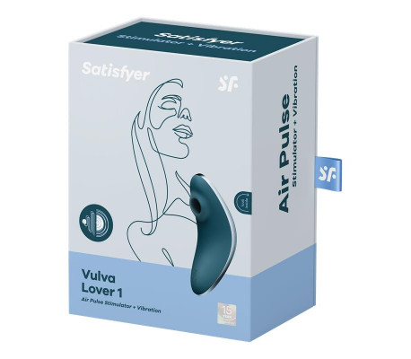Succionador de Clítoris y Vibración Vulva Lover 1 Azul