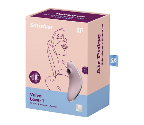 Succionador de Clítoris y Vibración Vulva Lover 1 Violeta