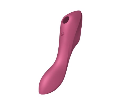 Curvy Trinity 3 Vibrador y Succionador Triple Estimulación USB Rojo