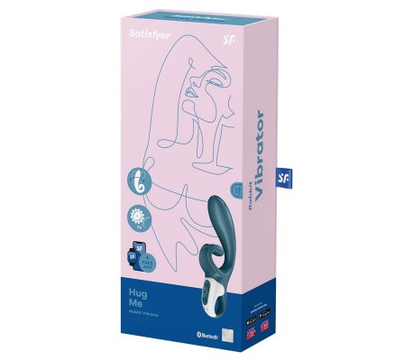 Vibrador Hug Me con APP Satisfyer Connect Grayblue