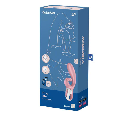 Vibrador Hug Me con APP Satisfyer Connect Rosa