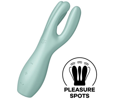 Threesome 3 Lay-on Vibrador 3 Motores Menta