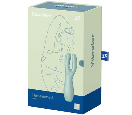 Threesome 3 Lay-on Vibrador 3 Motores Menta