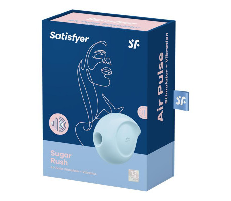 Sugar Rush Succionador de Clítoris y Vibración Azul