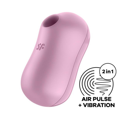 Cotton Candy Succionador de Clítoris y Vibrador Lila