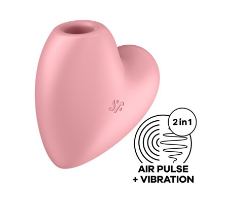 Cutie Heart Succionador de Clítoris y Vibración Rosa