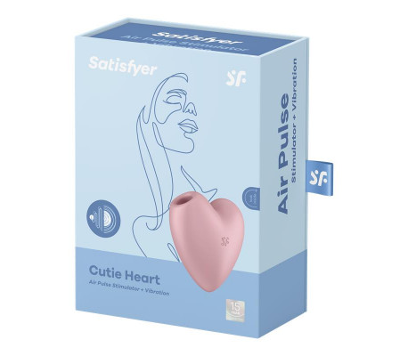 Cutie Heart Succionador de Clítoris y Vibración Rosa