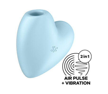 Cutie Heart Succionador de Clítoris y Vibración Azul