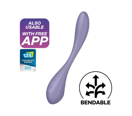 G-Spot Flex 5+ Multi Vibrador con Satisfyer Connect APP Lilac