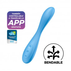 Vibrador G-Spot Flex 4 con APP Satisfyer Connect Azul