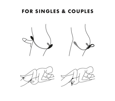 Plug & Play 1 Vibrador Anal Flexible Azul