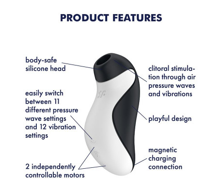 Orca Succionador de Clítoris Double Air Pulse