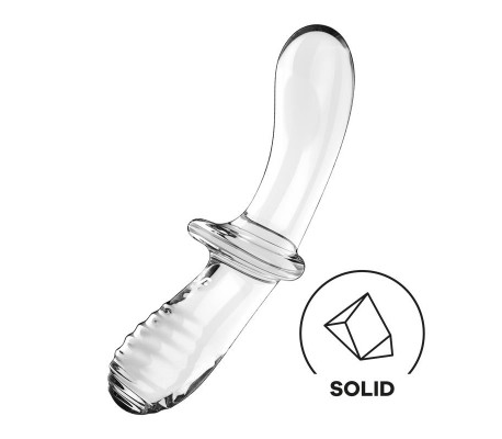 Estimulador de Cristal Double Crystal Hot and Cold Transparente
