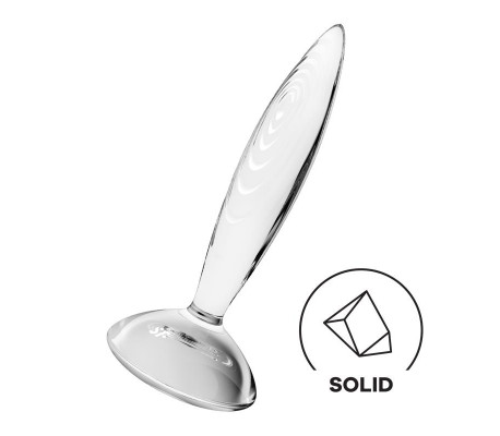 Plug Anal Sparkling Crystal Hot and Cold Transparente