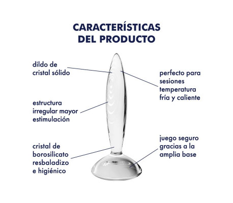 Plug Anal Sparkling Crystal Hot and Cold Transparente