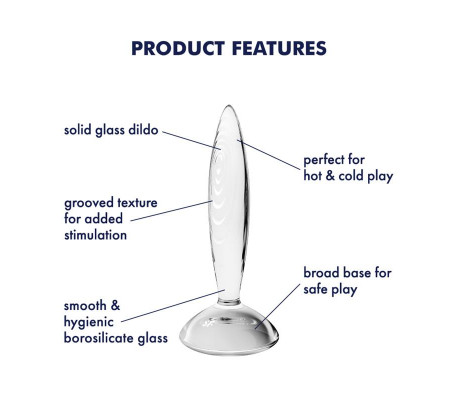 Plug Anal Sparkling Crystal Hot and Cold Transparente