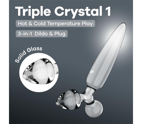 Triple Crystal 1 Dildo de Cristal