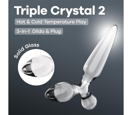 Triple Crystal 2 Dildo de Cristal