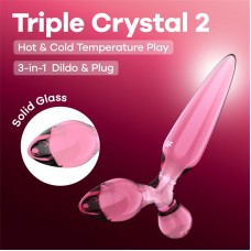 Triple Crystal 2 Dildo de Cristal
