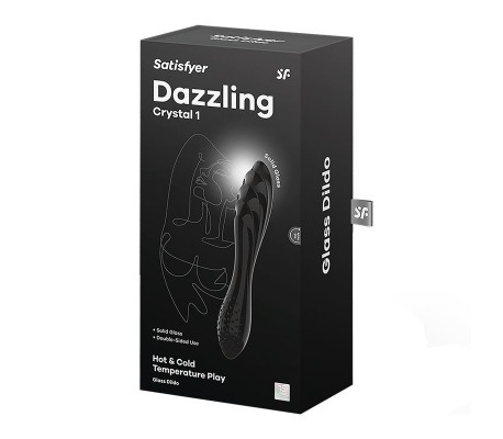 Estimulador de Cristal Dazzling Crystal 1 Hot and Cold Negro