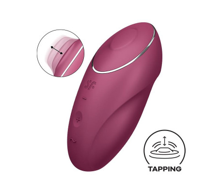 Tap and Climax 1 Vibrador y Tapping Rojo