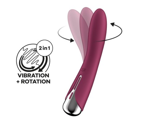 Spinning Vibe 1 Vibrador y Rotador Rojo