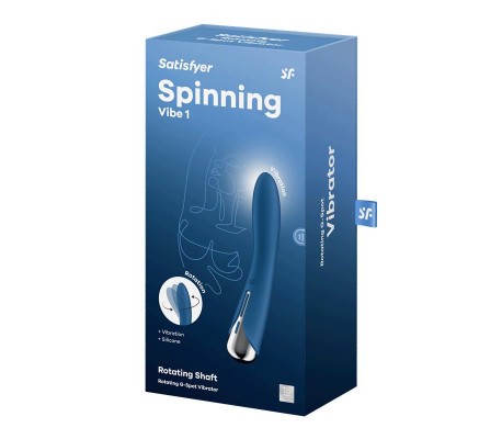 Spinning Vibe 1 Vibrador y Rotador Azul