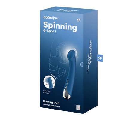 Spinning G-Spot 1 Vibrador y Rotador Azul