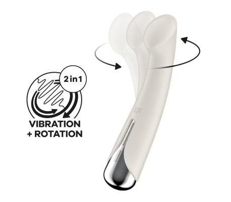 Spinning G-Spot 1 Vibrador y Rotador Beige