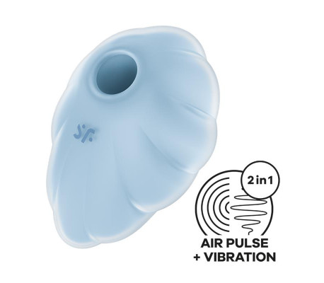 Cloud Dancer Succionador y Vibrador Azul