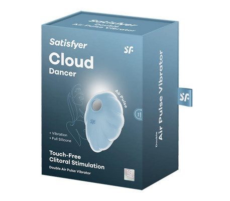 Cloud Dancer Succionador y Vibrador Azul