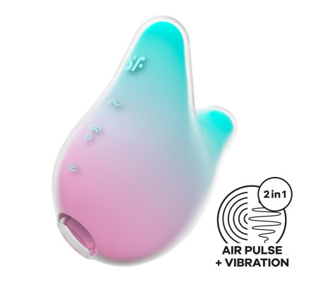 Succionador de Clítoris Mermaid Vibes Menta y Rosa