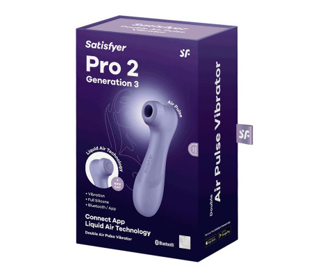 Pro 2 Genera 3 Liquid Air Technology Succión y Vibración APP Connect Lilac