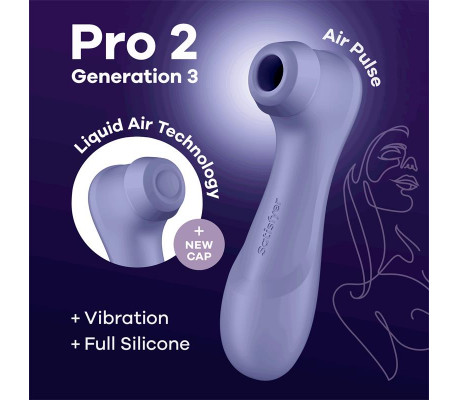 Pro 2 Gen 3 Liquid Air Technology Succión y Vibración Lilac