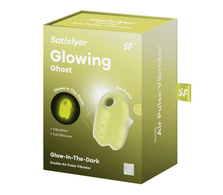 Glowing Ghost Succionador Brilla en la Oscuridad Amarillo