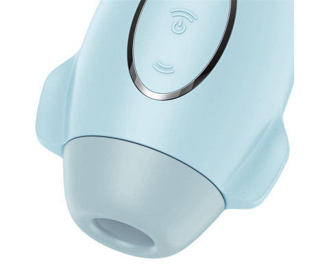 Mission Control Succionador y Vibrador Azul
