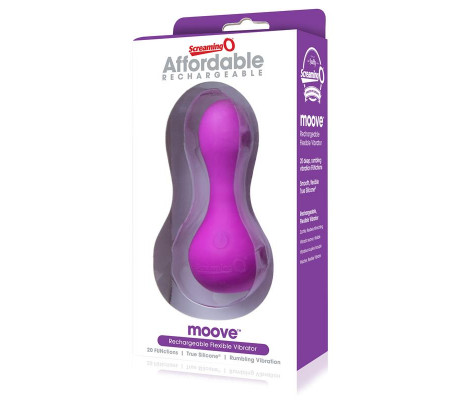 Masajeador Recargable Moove - Púrpura