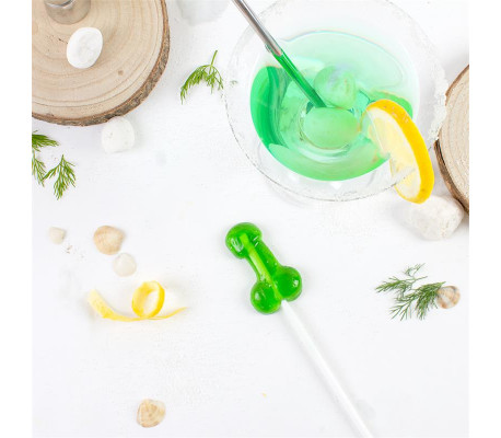 Piruleta de Pene Sabor Caipirinha con Alcohol