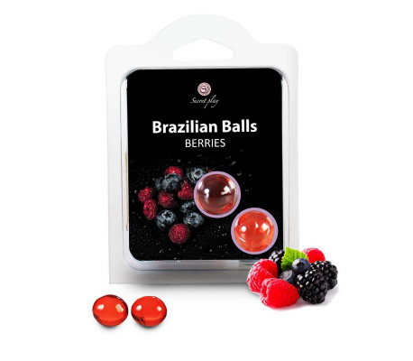 Secret Play Set 2 Brazilian Balls Aroma Frutas del Bosque