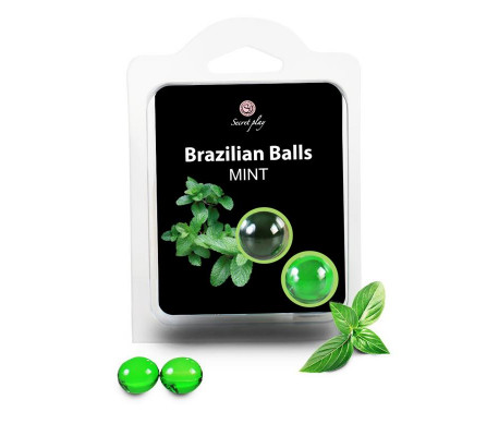 Secret Play Set 2 Brazilian Balls Aroma Menta