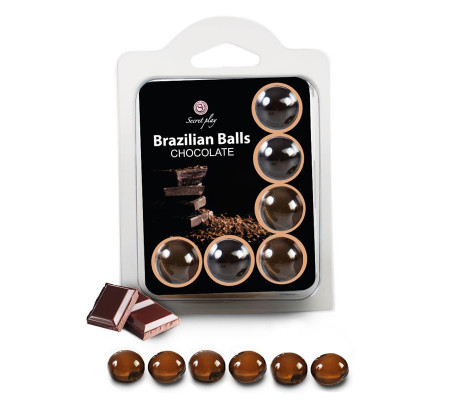 Brazilian Balls  Set 6  Chocolate