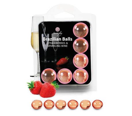 Brazilian Balls Set 6  Fresas con Cava