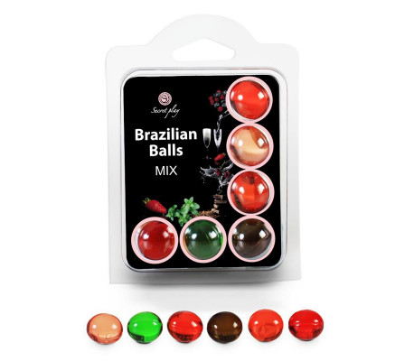 Secret Play Set 6 Brazilian Balls Aromas
