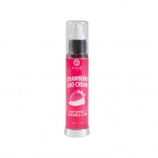 Lubricante Efecto Calor Fresas con Nata 50 ml