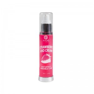 Lubricante Efecto Calor Fresas con Nata 50 ml