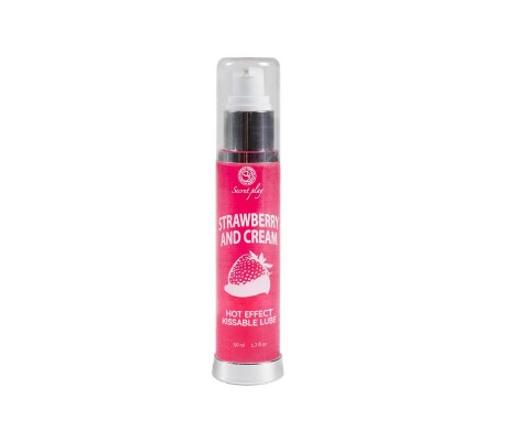 Lubricante Efecto Calor Fresas con Nata 50 ml