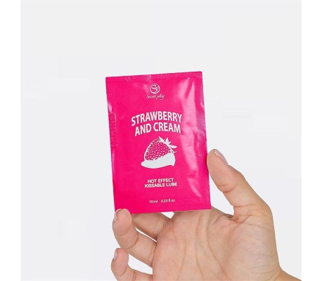 Monodosis Lubricante Fresas con Nata 10 ml