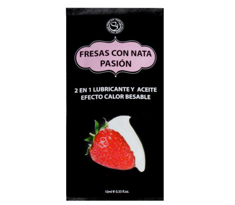 Secret Play Pack 12 Monodosis Lubricante Fresas con Nata