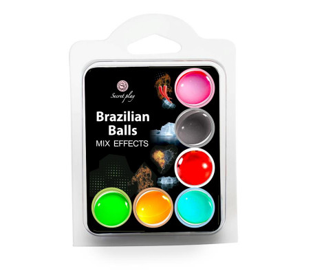 Set 6 Brazilian Balls Mix Effect