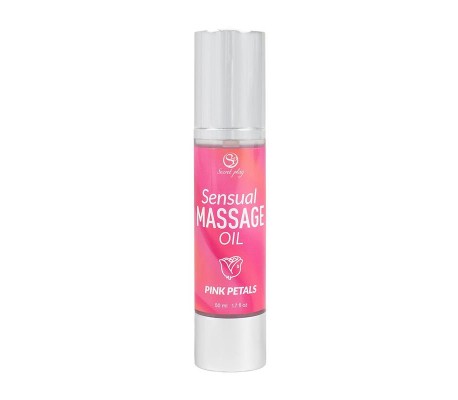 Aceite de Masaje Sensual Pétalos Rosa 50 ml.